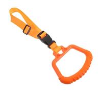 Maniglia di Assistenza Auto Pieghevole Impugnatura Antiscivolo Arancia | Supporto per Salita e Discesa, Struttura Tpe Abs, Dimensioni 36, 70x13, 90x1, 70cm, Uso su Auto e Bus