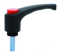 Maniglia Di Blocco M6x30 Maschio Nylon (Filettatura Zincata)