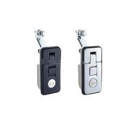 Maniglia di chiusura a compressione for cassetta degli attrezzi, camper, rimorchio, camion, roulotte, tettoie, camper, valigia, bagaglio, 1 pezzo(Silver-S-with key)