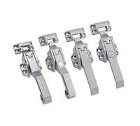 Maniglia di chiusura ermetica in lega di zinco per cerniere per porta del garage refrigerante per l'industria dei cuscinetti refrigerati, cerniera pesante, 1 pezzo (Exposed with lock)