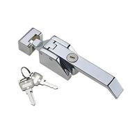 Maniglia di chiusura ermetica in lega di zinco per l'industria dei cuscinetti refrigerati, cerniera pesante per cerniere della porta del garage raffreddata, 1 pezzo (With lock cylinder)