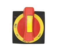 Maniglia di comando rotante NZM2-XTVDVR, interblocco porta e funzionalità aggiuntiva di lucchetto rosso e giallo