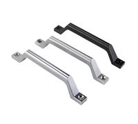 Maniglia di grandi dimensioni in lega di zinco for porte di armadietti for macchinari, attrezzature, portanti, for impieghi gravosi, 1 pezzo(Black,Hole pitch 200MM)