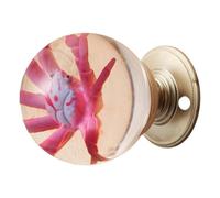 Maniglia di porta delle palle di cristallo della base delle leghe di zinco di durevolezza con anti per uso duraturo in lega di zinco ad alto traffico