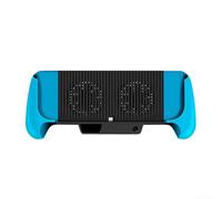 Maniglia di raffreddamento per Switch Lite con alimentatore integrato da 5600 mAh ed efficiente sistema di raffreddamento della ventola per una lunga durata di gioco (blu e nero)