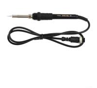 Maniglia di ricambio per saldatore per stazioni di saldatura 936A 937D 852D, supporto per punte ad alta resistenza con impugnatura in metallo e gel di silice, nero