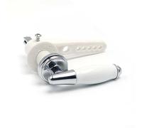 Maniglia di ricambio per sciacquone WC in lega di zinco e ceramica per leva tradizionale della cisterna, maniglia per WC compatibile con la maggior parte dei WC in ceramica, 1 set