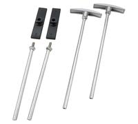 Maniglia di ricambio per valvola di scarico camper per valvole a saracinesca fognarie per serbatoi neri T1046 Tx9hpb - Set di estensione in alluminio Plus in acciaio inossidabile con impugnatura