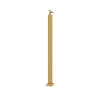Maniglia di sicurezza per scale e ponti, mandrini per ringhiere per corrimano interno/esterno, balaustre per montaggio a terra, altezza 75/85/90/95 cm, palo quadrato con vite