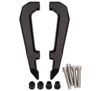 Maniglia di Tenuta del Passeggero 1 Coppia Manubrio Sedile Passeggero Posteriore Moto in Lega di Alluminio Sostituzione per MSX125 GROM(Nero)