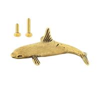 Maniglia Ergonomica Per Porta in Ottone Semplice Installazione a Tema Delfino Semplice Richiesta Per Operazioni Fluide E Aggiornate a Casa