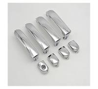 Maniglia esterna cromata compatibile con le maniglie esterne anteriori e posteriori della Nissan Tiida Livina Versa Latio 2005-2010(1 Set)