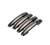 Maniglia Esterna Della Porta Compatibile Con Suzuki Per Swift 2005-2017 Rivestimento Maniglia Della Portiera Fibra Carbonio Cromata Adesivi Ricambi Accessori Styling(Carbon 2 keyholes)