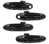 Maniglia Esterna Della Porta Per 1 pz Auto Anteriore Posteriore Sinistra Destra Esterno Maniglia Esterna Della Porta/Fit for Toyota Land Cruiser LC100 4500 4700 1998-2007 for Lexus LX470(Black 4 pcs)
