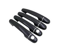 Maniglia esterna della portiera dell'auto Per Toyota Per Corolla E140 E150 2007 2013 2010 Maniglie per portiere auto Maniglie in fibra di carbonio per portiere cromate lucide(2B Keyholes 4door)