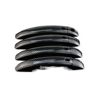 Maniglia esterna per auto A4 B8 Q5 Q3 Car Styling Maniglia della porta Decorazione Telaio Coperture Carbonio per Adesivi per pomelli delle porte in fibra Accessori di rifinitura Copertura della manigl