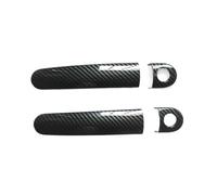 Maniglia esterna per auto Per Seat per Ibiza 6J per Mk4 6L Mk3 FR per Cupra 2004 2005 2010 Rivestimento maniglia esterna portiera auto in plastica imitazione carbonio per fibra Copertura della manigli
