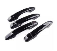 Maniglia esterna scorrevole per auto adesivo in fibra di carbonio argento per maniglia esterna della porta modanatura copertura di ricambio per Accord 10th 2018 2019 2020 2021 LHD (nero lucido Smart