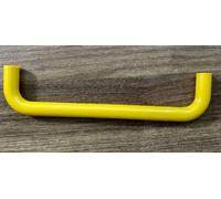Maniglia estraibile cassetto HEWI plastica gialla metà secolo moderna origina...