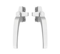 Maniglia Finestra Affidabile Maniglie for finestre in lega di alluminio Tipo 38 Maniglia finestra a battente sicurezza universale Leva trazione laterale sinistra/destra(Gray,Left)