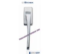 MANIGLIA FINESTRA DK BALCONE CROMO SAT SICMA SERIE SERY 7X40 BASE RETTANGOLARE