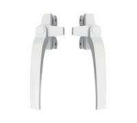 Maniglia Finestra,Maniglie Finestre Maniglie for finestre in lega di alluminio Tipo 38 Maniglia finestra a battente sicurezza universale Leva trazione laterale sinistra/destra(White,Left)