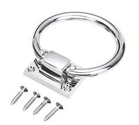 Maniglia Finestra PVC Alluminio Pull 80 Millimetri Porta Lucente Anello D'argento Di Goccia Del Governo Della Manopola Dell'anello Tiro Legno Battente Presidenza Tiri Maniglia For Hardware