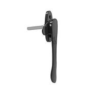 Maniglia Finestra PVC Gestione Della Finestra Lega Di Alluminio Pieghevole Aderente Con La Maniglia In Acciaio Quadrata Piatta(BLACK)