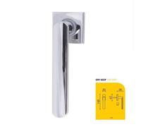 Maniglia finestra serie ASI Q in zama bocchette squadrate