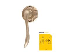 Maniglia finestra serie MATERA in ottone, design classico e raffinato