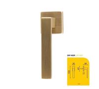 Maniglia finestra serie TORINO in zama design moderno, molte finiture