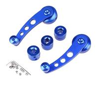 Maniglia for alzacristallo auto Manovella di sollevamento Leva manuale universale in lega alluminio Accessori Pezzi ricambio modificati(Crank Handle Blue)