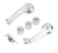 Maniglia for alzacristallo auto Manovella di sollevamento Leva manuale universale in lega alluminio Accessori Pezzi ricambio modificati(Crank Handle Sliver)