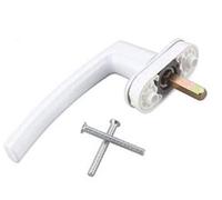 Maniglia for appendere in alluminio e serramenti in legno(Blanc,Left)