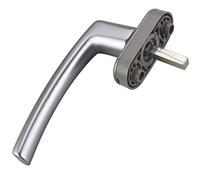 Maniglia for appendere in alluminio e serramenti in legno(Silver,Right)