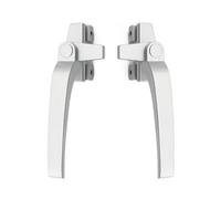 Maniglia for finestra in lega di alluminio tipo 38 for a battente universale for trazione laterale sinistra destra Leva(Silver Grey)