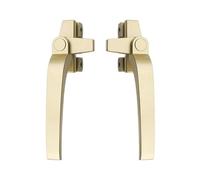 Maniglia for finestra in lega di alluminio tipo 38 for a battente universale for trazione laterale sinistra destra Leva(Champagne Gold)