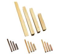 Maniglia for mobili in legno naturale Maniglie for porte dell'armadio da cucina Maniglie for cassetti Maniglie in legno di faggio for ferramenta for mobili (Color : B, Size : 150mm)