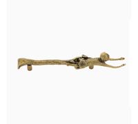 Maniglia for porta a forma di scimmia in ottone, gancio in stile cinese | Doppio uso come maniglia e gancio, ottone pressofuso, montaggio superficiale con due fori for viti(Bronze)