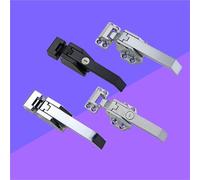Maniglia for porta autobloccante industriale in acciaio inossidabile fuso di precisione in lega di zinco for celle frigorifere e celle frigorifere 1 pezzo(Brown)