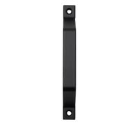 Maniglia for porta del fienile Maniglia for letto caldo in ferro nero resistente Cancello scorrevole Capannone Garage Controsoffitti in lega di alluminio Ferramenta for mobili(Black without base)