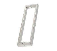 Maniglia For Porta Doccia, Maniglie In Acciaio Inox, Maniglia For Porta In Vetro Con Tubo Quadrato, For Negozi Di Uffici E Docce(Silver,Hole spacing 20cm)