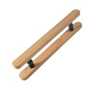 Maniglia For Porta Doccia, Maniglie In Legno, Corrimano For Porte In Vetro, Adatta For Ufficio, Cabina Doccia, Negozio, Club(Color 1,Hole Spacing 400mm)