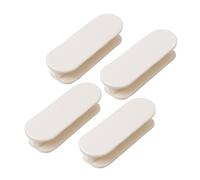 Maniglia for porta in plastica for bagno, cassettiera, finestra in vetro, maniglia for porta scorrevole, multiuso, senza foratura(Wit,4pcs)