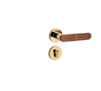 Maniglia for porta interna della camera da letto, maniglia for, aspirazione magnetica silenziosa(Bright Golden 35-50mm)