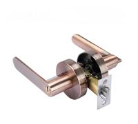 Maniglia for porta nera, leva quadrata for la privacy della camera da letto e del bagno con design sferico a tripla barra for porte interne(Style 8)