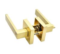 Maniglia for porta nera, leva quadrata for la privacy della camera da letto e del bagno con design sferico a tripla barra for porte interne(Style 9)