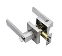 Maniglia for porta nera, leva quadrata for la privacy della camera da letto e del bagno con design sferico a tripla barra for porte interne(Style 3)