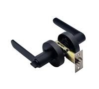 Maniglia for porta nera, leva quadrata for la privacy della camera da letto e del bagno con design sferico a tripla barra for porte interne(Style 2)