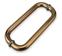 Maniglia for porta push pull a doppia faccia in acciaio inossidabile | Nero, diverse dimensioni: interno/esterno, doccia in vetro, porte della stalla(D,30Cm(113/4In)*27.5Cm)